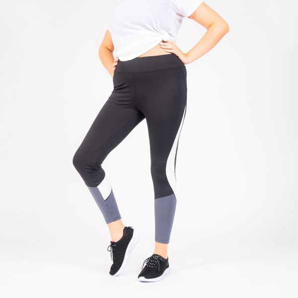 Női sport leggings Dare2b INFLUENTIAL fekete / szürke