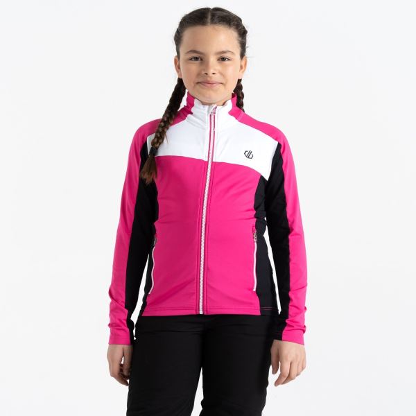 Gyerek funkcionális pulóver Dare2b EMERGENT rózsaszín/fekete