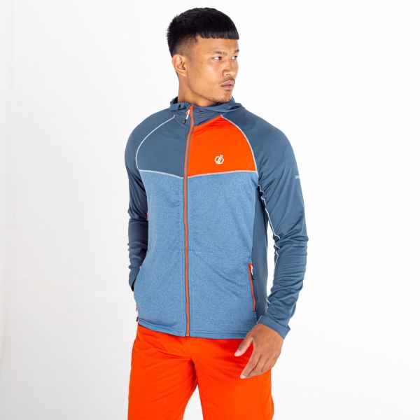 Férfi pulóver Dare2b CONTEND Core kék-szürke / narancssárga