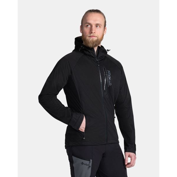 Férfi könnyű softshell kabát Kilpi BELTRA-M fekete