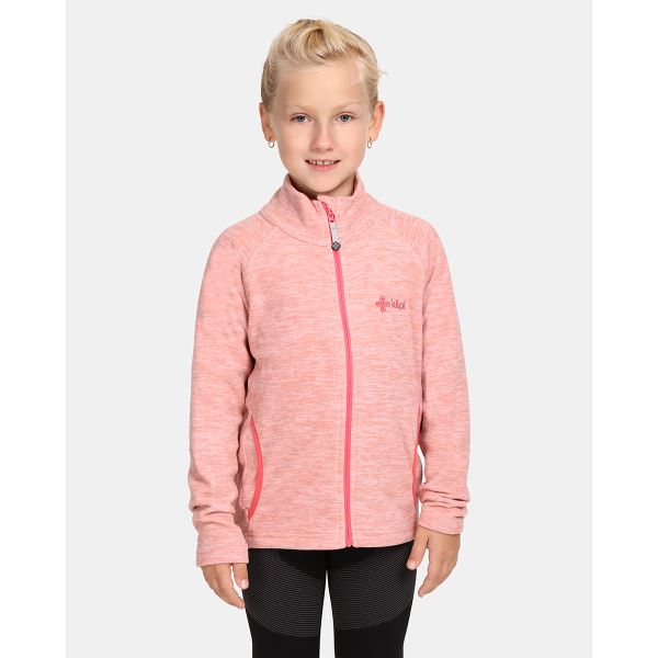 Gyermek polár pulóver Kilpi ALACANT-J világos rózsaszín