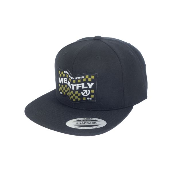 Férfi Meatfly Hornet Snapback sapka, fekete