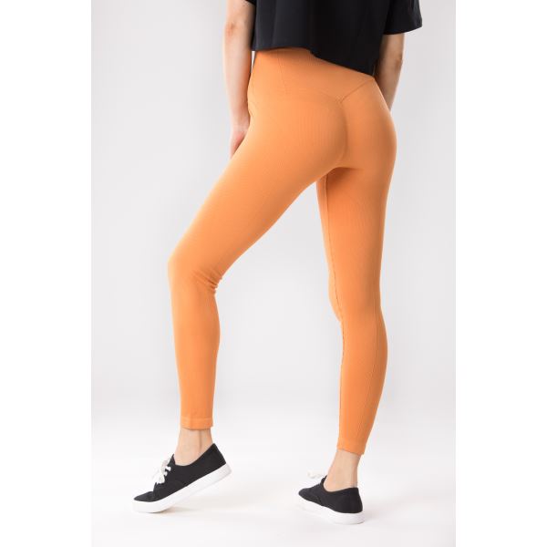 Női leggings GoldBee Seamless Balance világos narancssárga