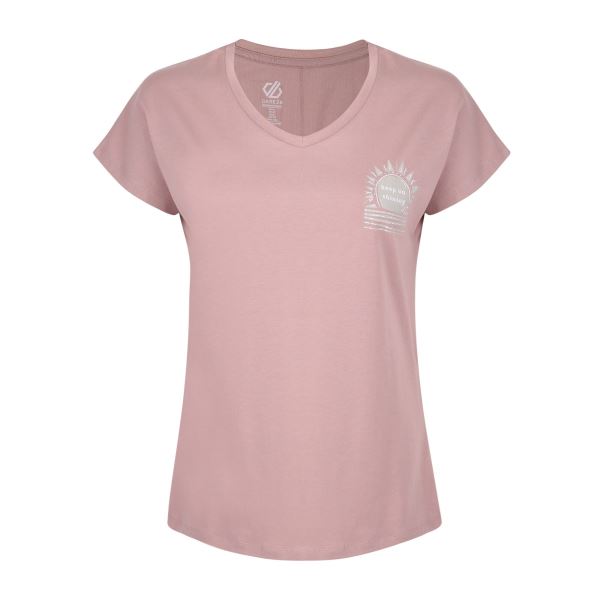 Női Dare2b TRANQULITY világos rózsaszín pamut póló