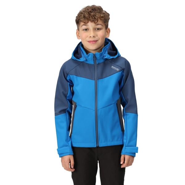 Gyermek softshell kabát Regatta EASTCOTT II kék