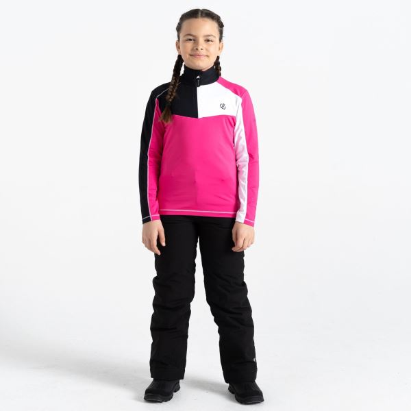 Gyermek funkcionális pulóver Dare2b FORMATE II rózsaszín/fekete