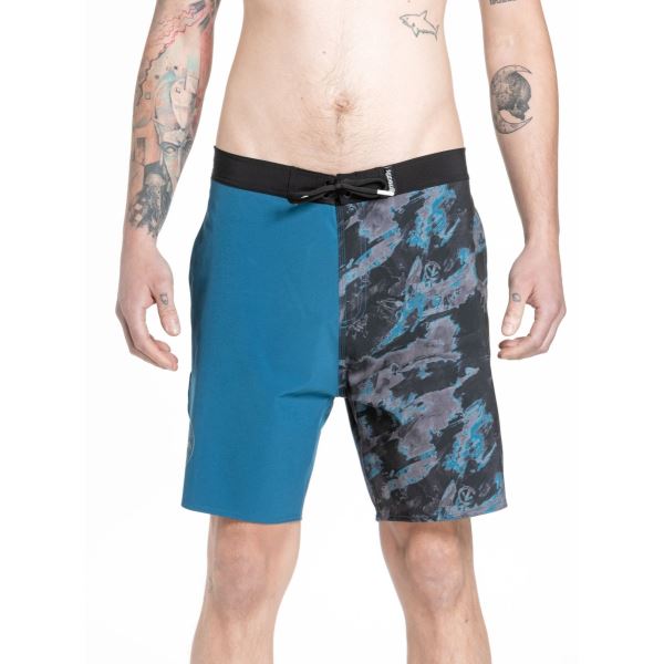 Férfi fürdőruha Meatfly Ernie Boardshorts 19" benzin