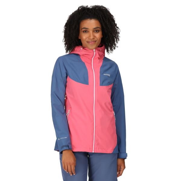 Női vízálló kabát Regatta RADDICK rózsaszín/kék