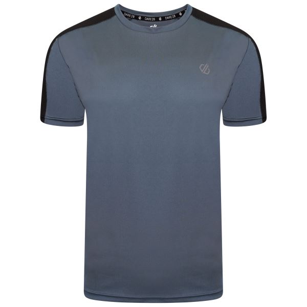 Férfi funkcionális póló Dare2b DISCERNIBLE kék-szürke/fekete