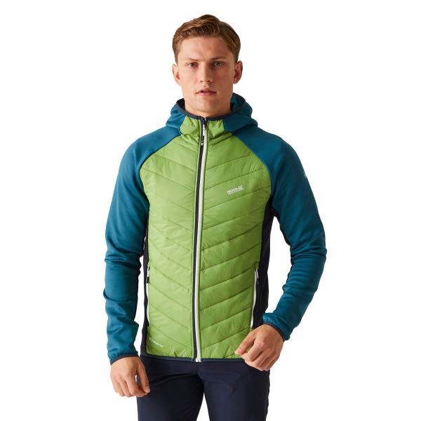 Férfi hibrid kabát Regatta ANDRESON VIII zöld/kék