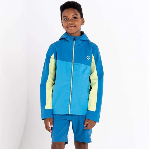 Gyermek Dare2b EXPLORE kültéri kabát kék/lime