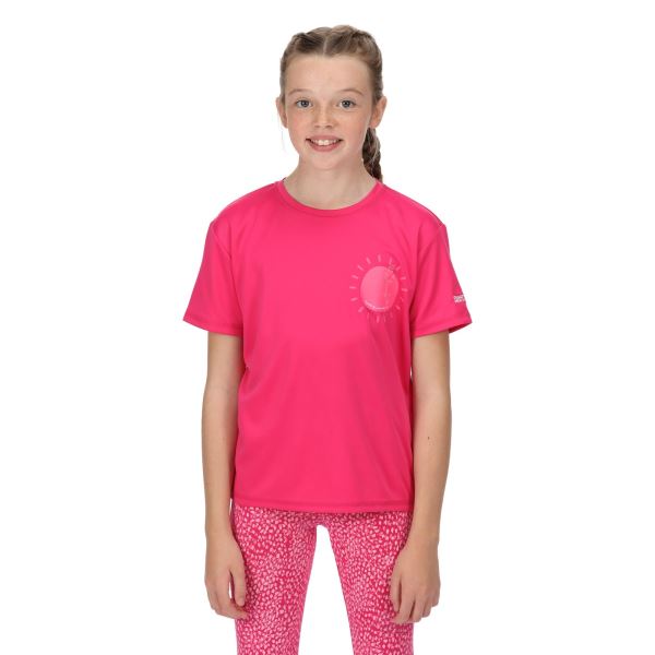Gyerek funkcionális póló Regatta ALVARADO VI rózsaszín