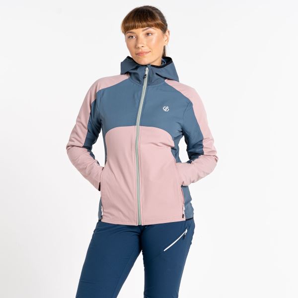 Női softshell kabát Dare2b AVIDLY rózsaszín/kékszürke