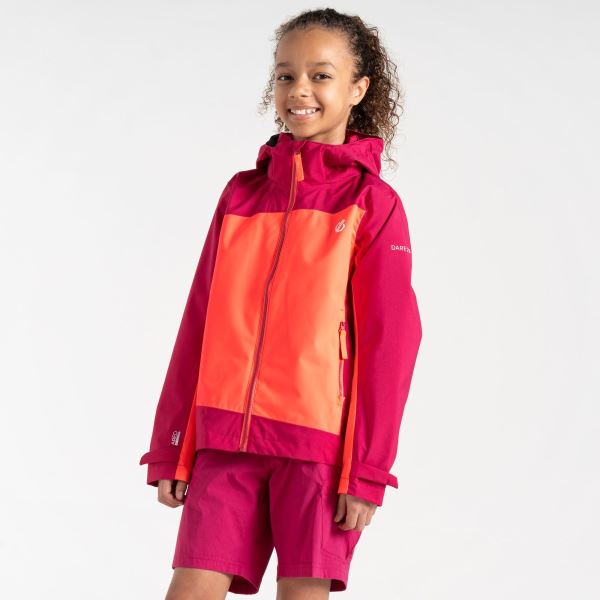 Gyermek Dare2b EXPLORE kültéri kabát narancssárga/rózsaszín