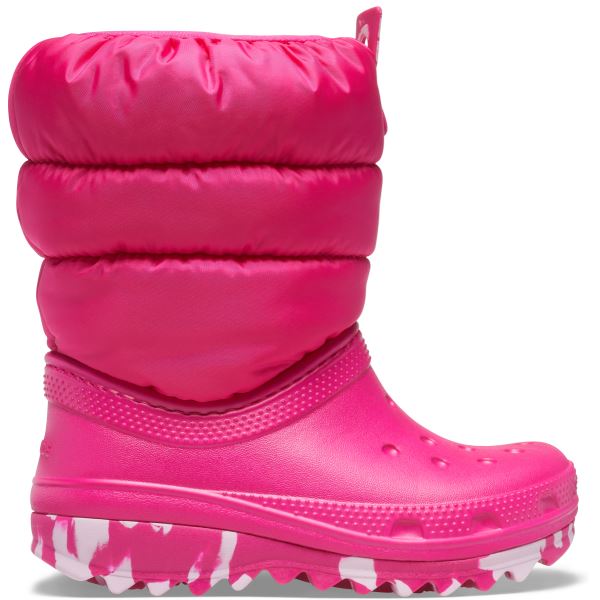 Gyermek téli cipő Crocs CLASSIC NEO PUFF rózsaszín