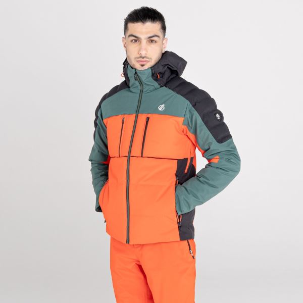 Férfi téli kabát Dare2b PIVOTAL narancssárga / zöld