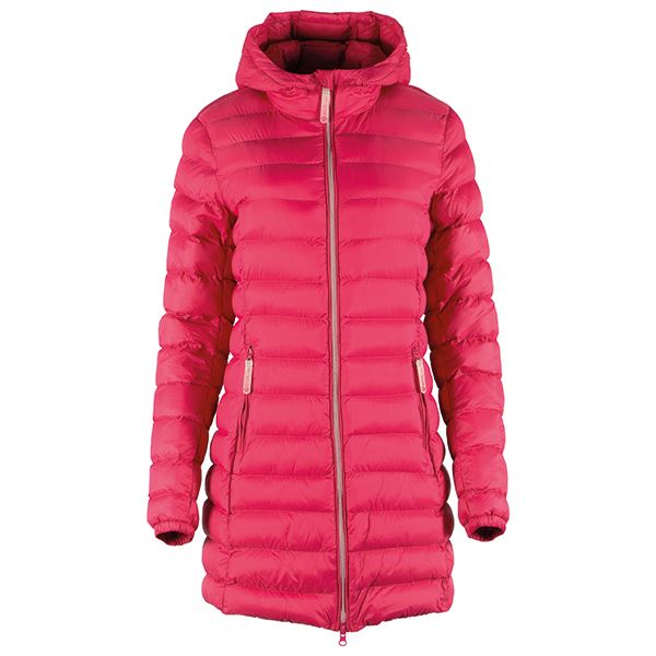 Női steppelt kabát GTS 5007 rózsaszín