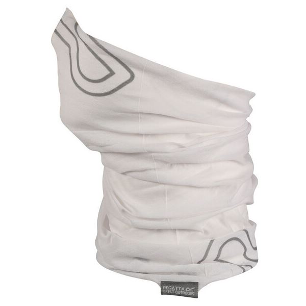 Uniszex multifunkcionális nyakkendő Regatta MULTITUBE fehér