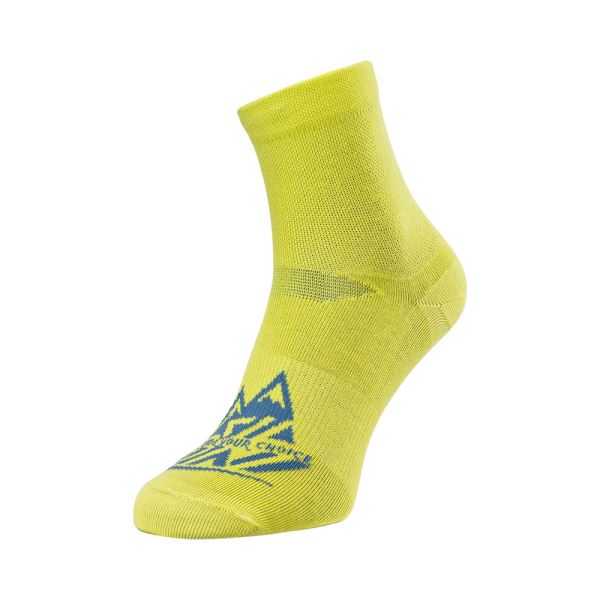 Uniszex enduro zokni Silvini Orino neon sárga/kék