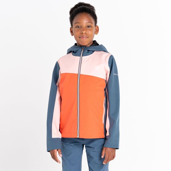Gyermek Dare2b EXPLORE kültéri kabát kék-szürke/narancs/rózsaszín