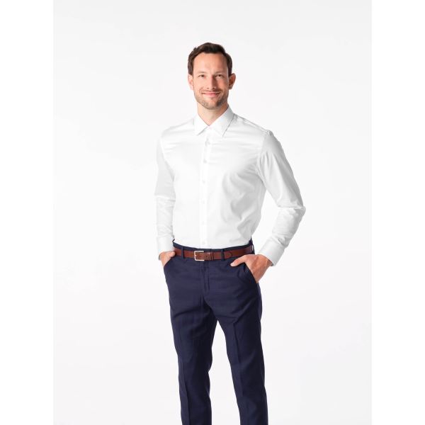 Elegáns férfi ing CityZen ACHIM slim fit fehér