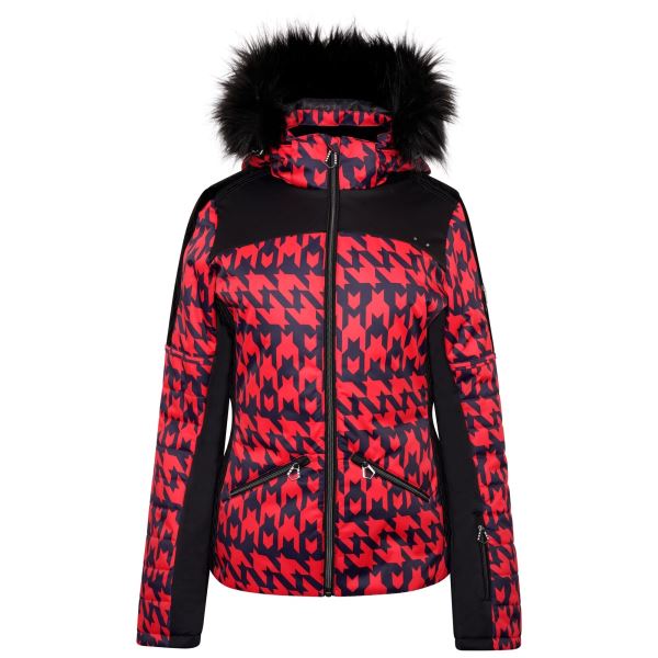Női téli kabát Dare2b PRESTIGE piros / fekete