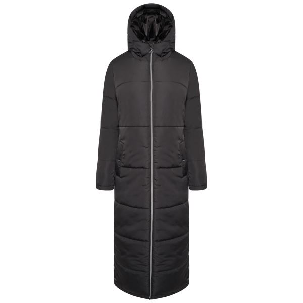 Női hosszú téli steppelt kabát REPUTABLE II fekete
