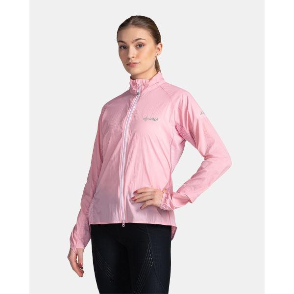 Női könnyű futókabát Kilpi TIRANO-W világos rózsaszín