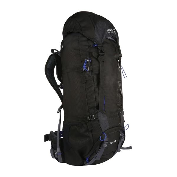 Unisex hátizsák Regatta BLACKFELL III kék / fekete 60 + 10l