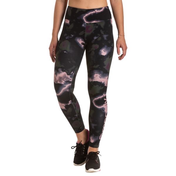 Női leggings Meatfly Arabel fekete/rózsaszín terepszínű