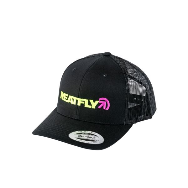 Meatfly Percy Trucker Snapback sapka fekete/sárga