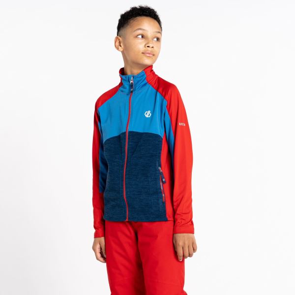 Gyermek funkcionális pulóver Dare2b EXCEPTION piros/kék
