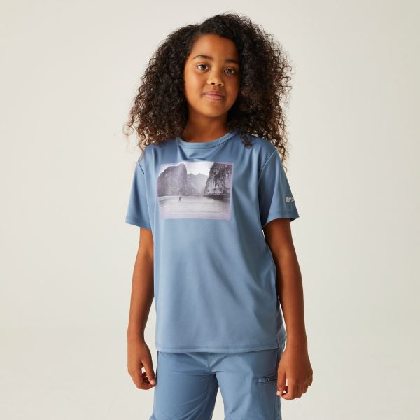Gyerek funkcionális póló Regatta ALVARADO VIII kék