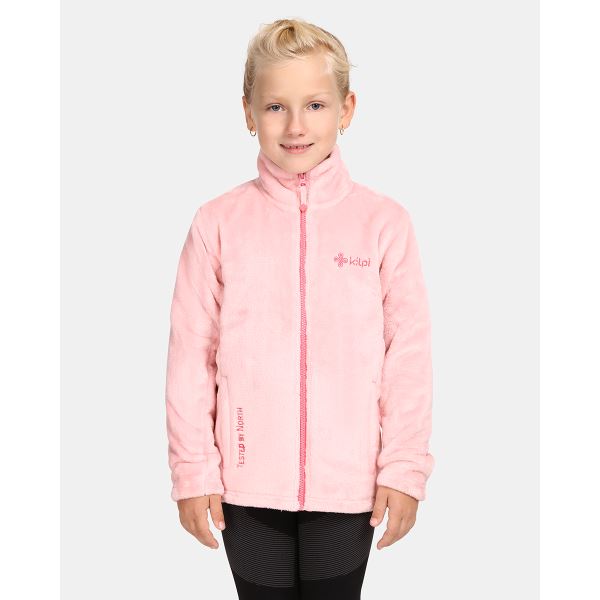 Gyermek meleg pulóver kapucni nélkül Kilpi ERIN-J világos rózsaszín