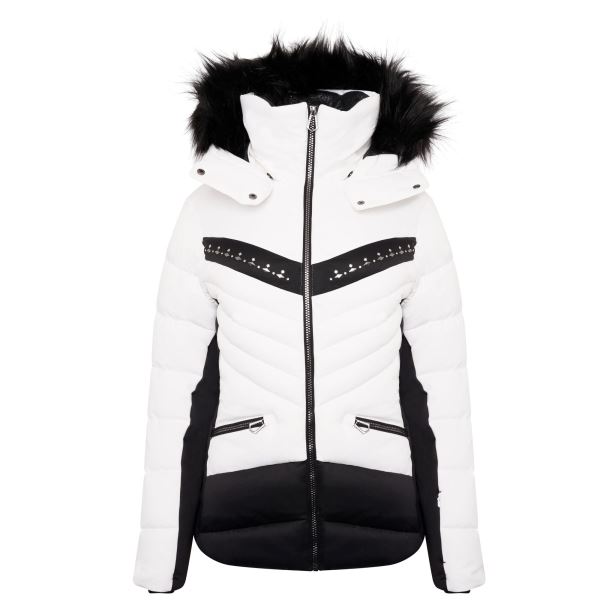 Női téli kabát Dare2b BEJEWEL fehér / fekete