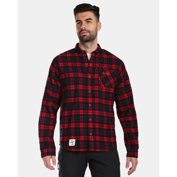 Férfi sport flanel ing Kilpi FLANNY-M piros