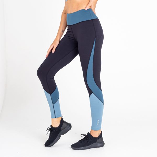 Női sport leggings Dare2b UPGRADED fekete/kék