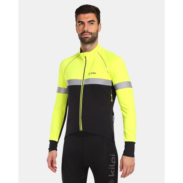 Férfi softshell kerékpáros kabát Kilpi NERETO-M sárga