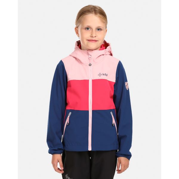 Lány softshell kabát Kilpi RAVIA-J rózsaszín