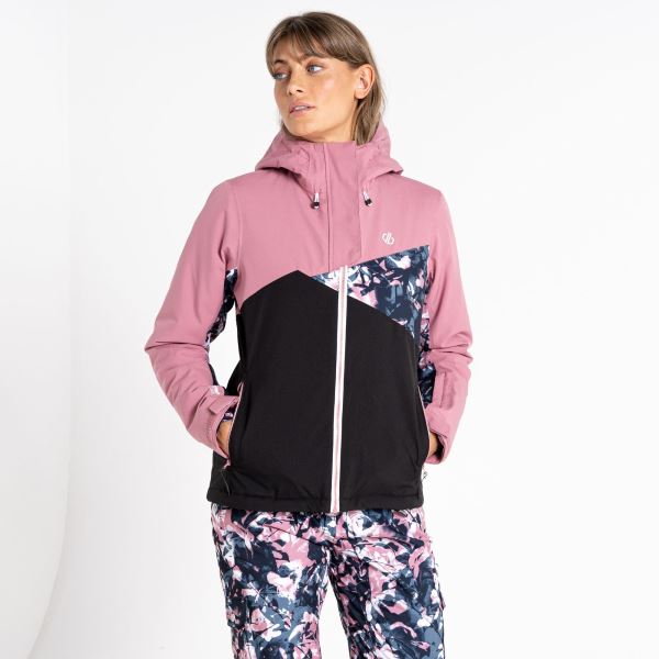 Női téli kabát Dare2b DETERMINED rózsaszín/fekete