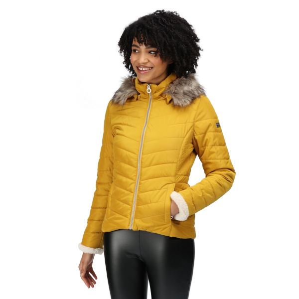 Női steppelt kabát Regatta WINSLOW sárga