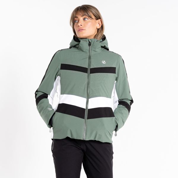 Női téli kabát Dare2b PROVENANCE II zöld/fekete
