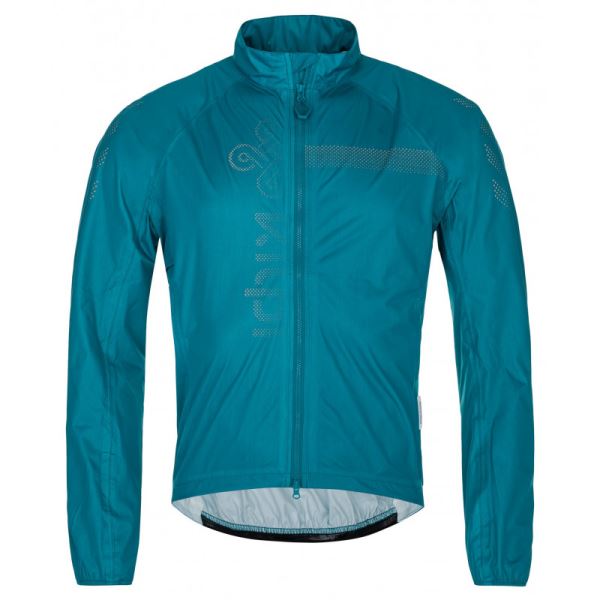 Kilpi RAINAR-M férfi kerékpáros vízálló kabát, türkiz