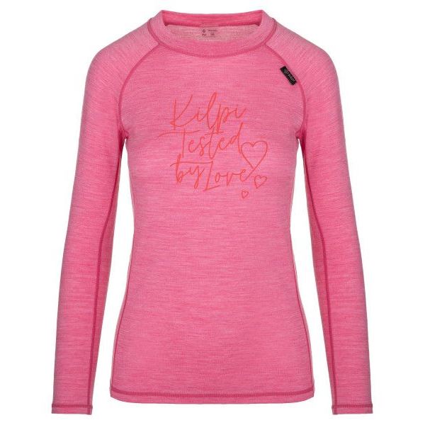 Női merinó termikus póló Kilpi MAVORA TOP-W rózsaszín