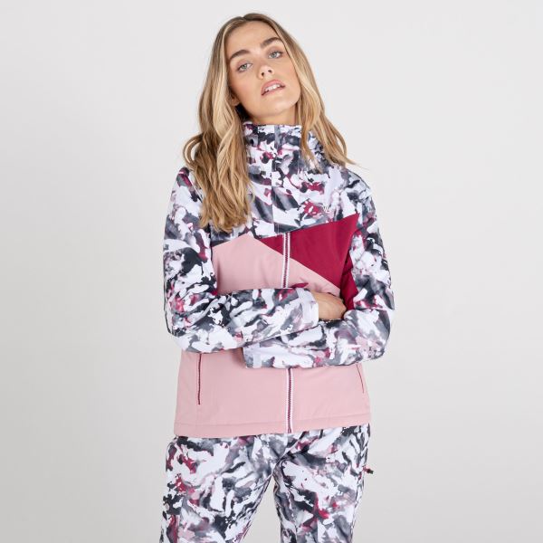 Női téli kabát Dare2b DETERMINED rózsaszín / bordó