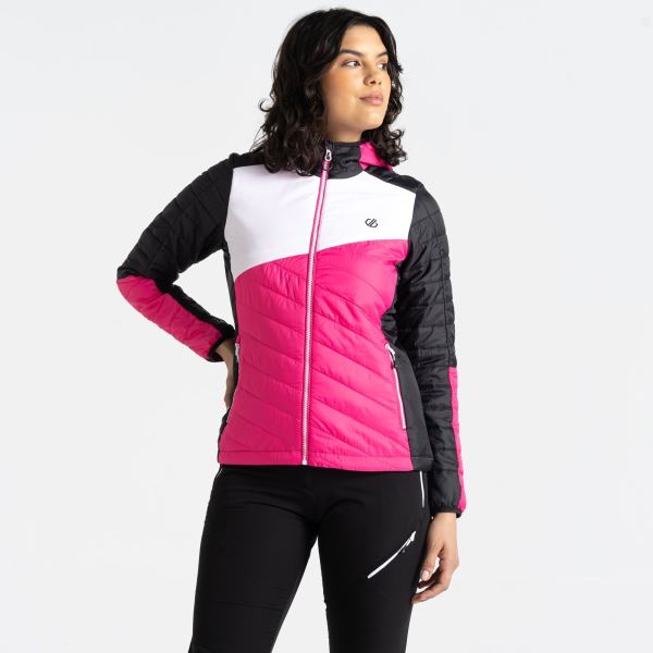 Női világos kabát ASCENDING rózsaszín/fekete