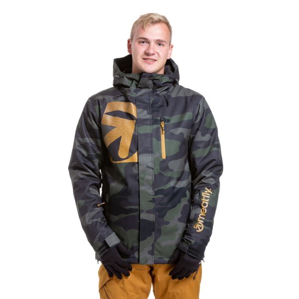 Férfi SNB és SKI dzseki Meatfly Shader Camo