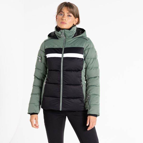 Női téli kabát Dare2b CRYSTALLIZE zöld/fekete