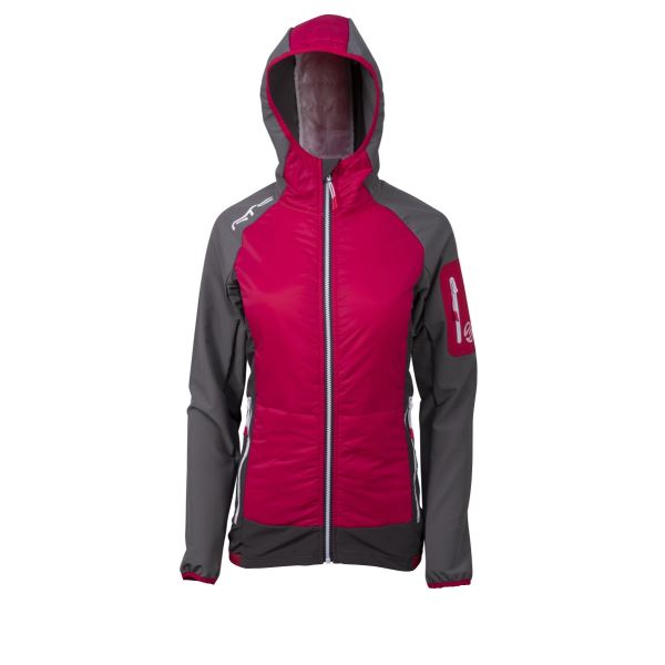 Női könnyű kabát GTS 403531 rózsaszín/szürke