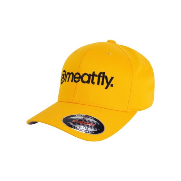 Meatfly Brand Flexfit sárga sapka